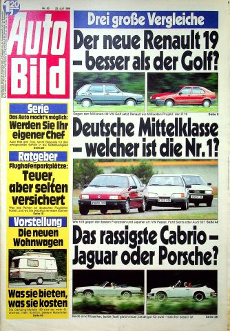 Deckblatt Auto Bild (30/1988)